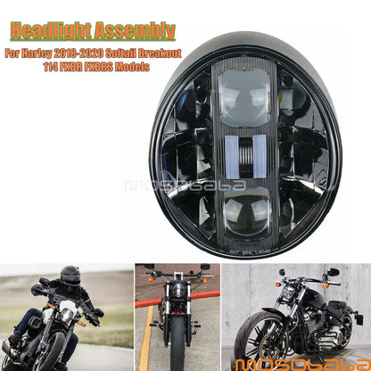 LED Headlight Lamp for Harley Softail Breakout 114 FXBR FXBRS (2018-2020)