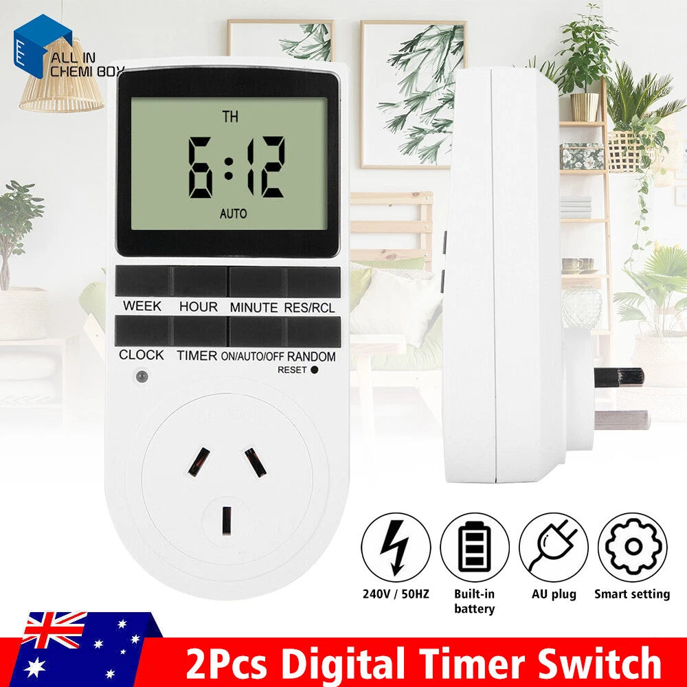 Digital Timer Switch Socket Programmable Power 240V AU Plug