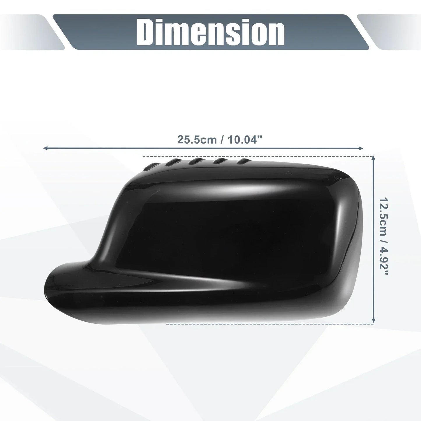 Left Side Mirror Cover Cap Gloss Black for BMW 3 Series E46 & 7 Series E65-E66