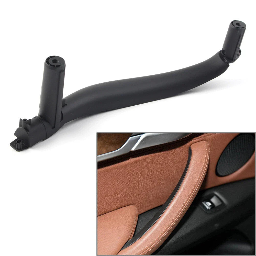 Black Left Interior Door Pull Handle Trim Cover for BMW X5 X6 (2014-2020)