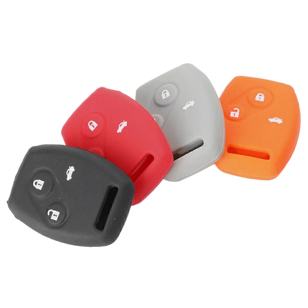 Remote Key Silicone Fob Shell Case for Honda Civic, Accord, CR-V, Odyssey (2001-2023)