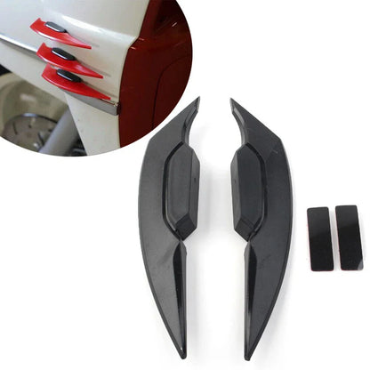 Universal Black Fairing Winglets Side Spoiler Deflector Air Wings - Pair