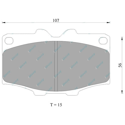 Front Disc Brake Pad Set for Toyota Bundera RJ70 LJ70 LJ71 84~91 Land Cruiser
