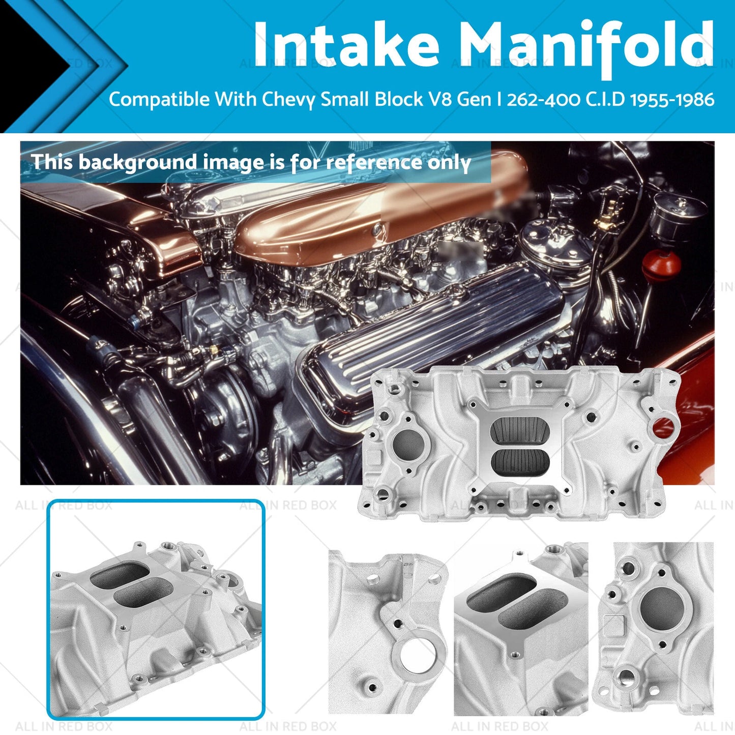Intake Manifold for Chevy Small Block V8 Gen I 262-400 (1970-1985)