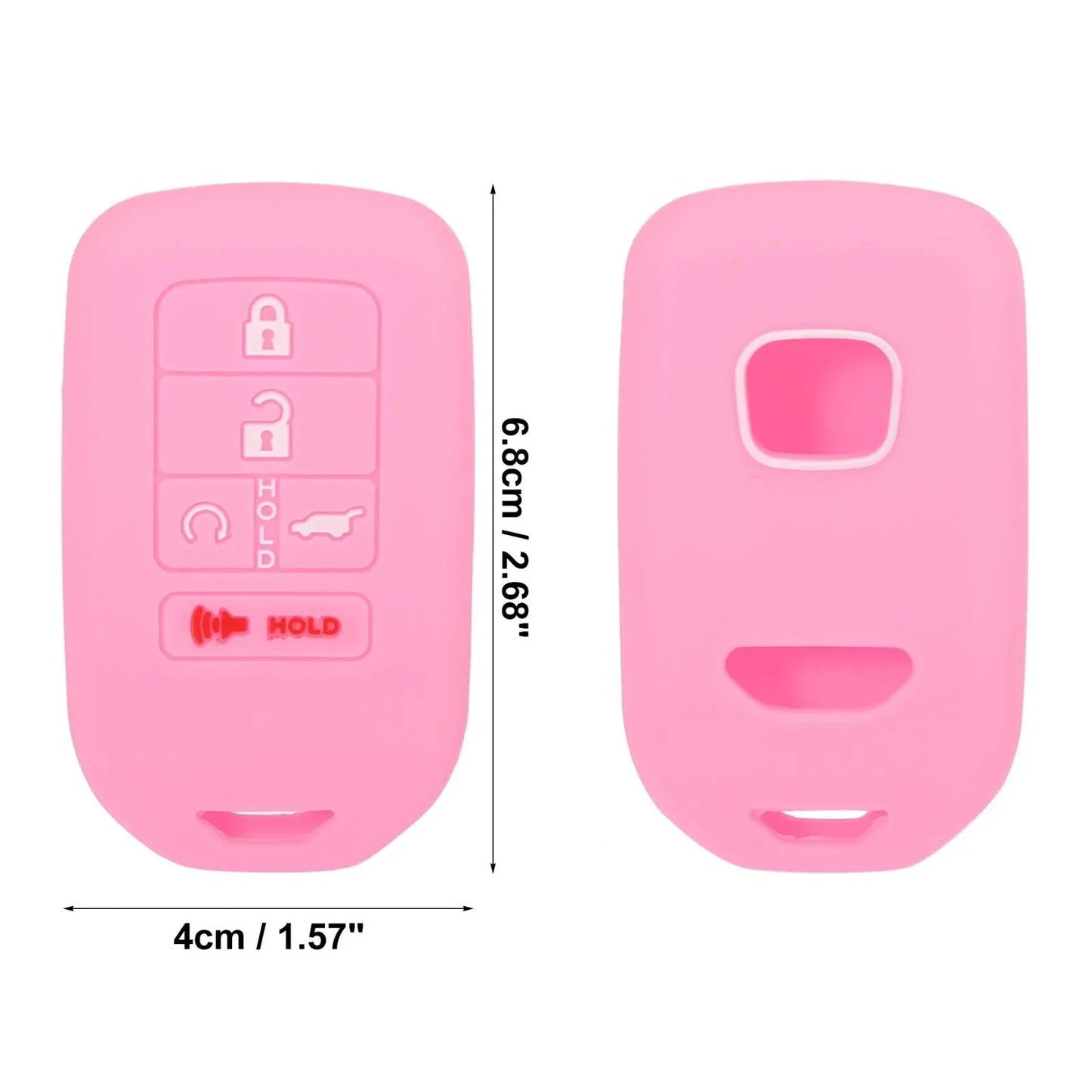 5 x Button Key Fob Cover Case Pink for Honda Accord Civic CR-V (2016-2023)