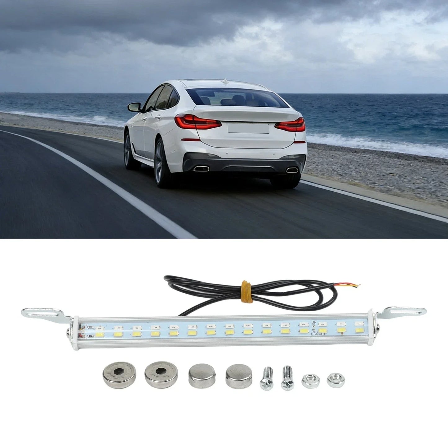 License Plate Light Bar Reverse Brake Lights for Vehicles