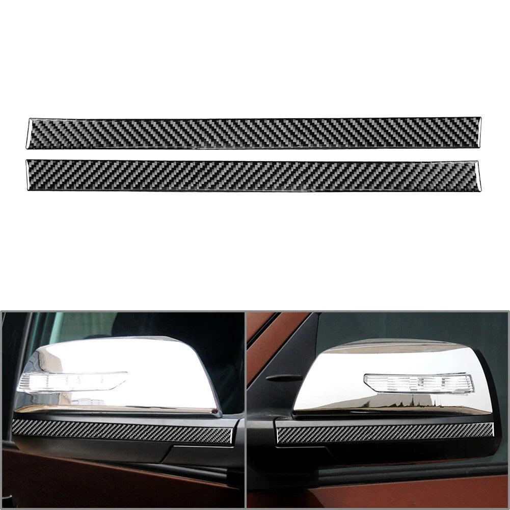 Carbon Fiber Rearview Mirror Anti-Scratch Strip for Toyota Tundra (2014-2021)