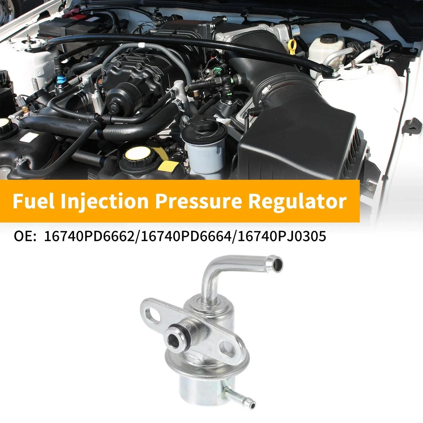 Fuel Pressure Regulator for Honda Accord (1985-1987) Metal 1 x Piece