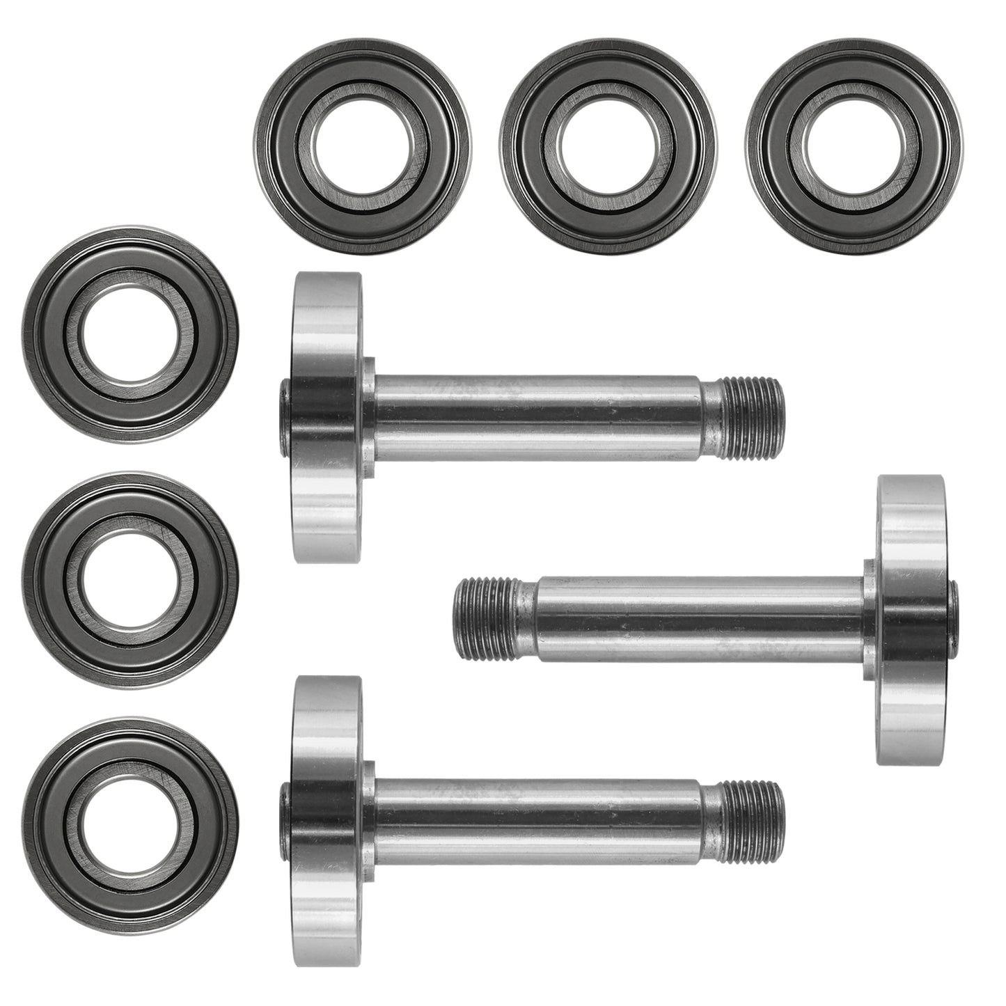 3x Spindle Shaft and Bearings Replacement for John Deere 245 46 Deck (1965–1973)