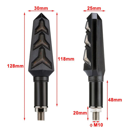 Sequential LED Turn Signal Blinker Light for Car Tail Brake Lamp Amber