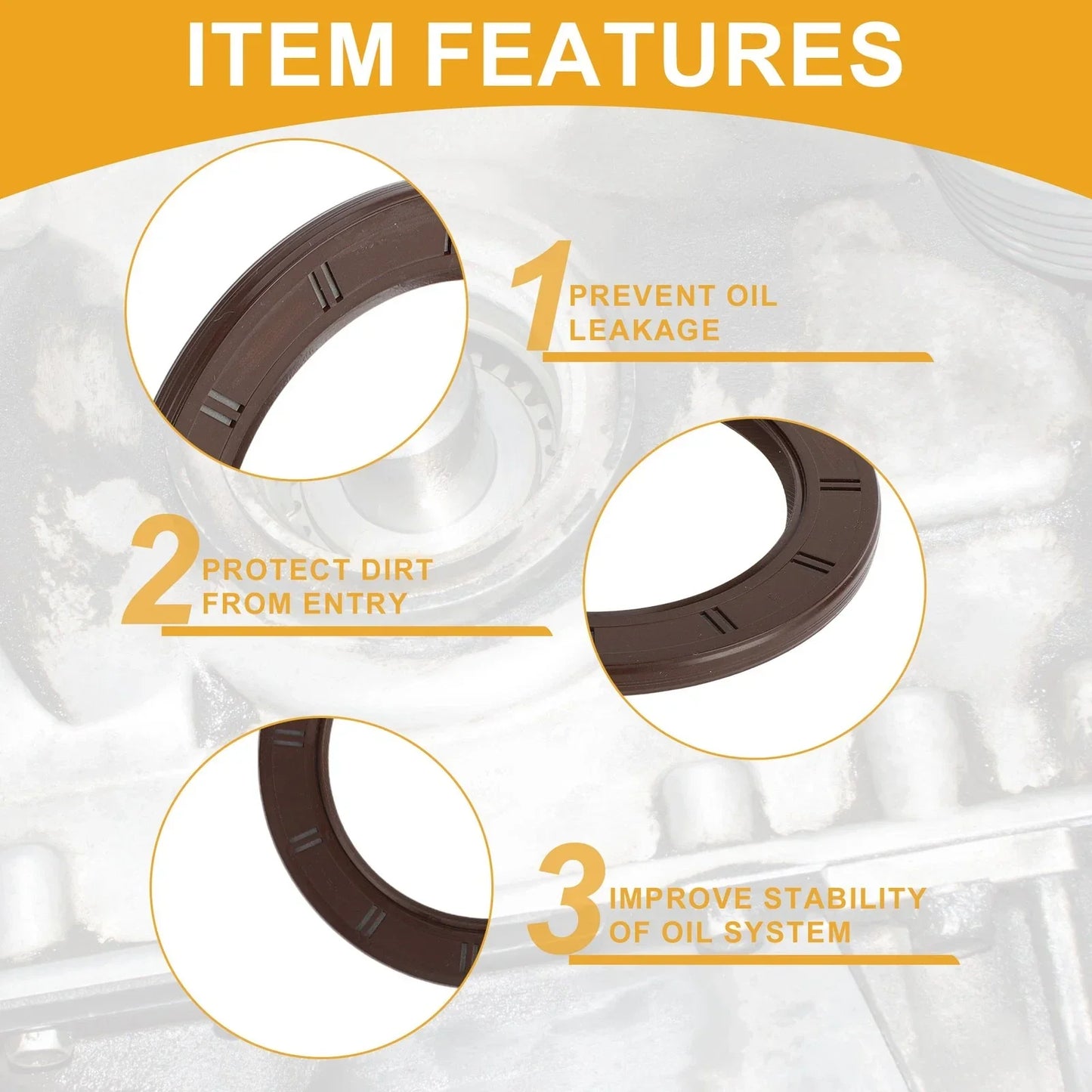 Crankshaft Oil Seal for Hyundai Elantra 2011-2020 (2011-2020)
