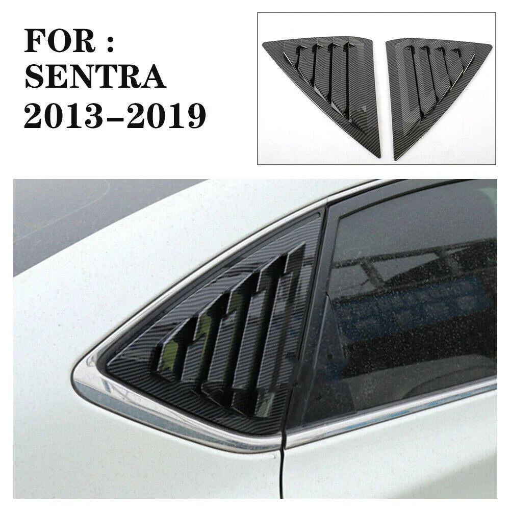 Carbon Fiber / Window Louver Vent Cover for Nissan Sentra Sedan (2013���2019)
