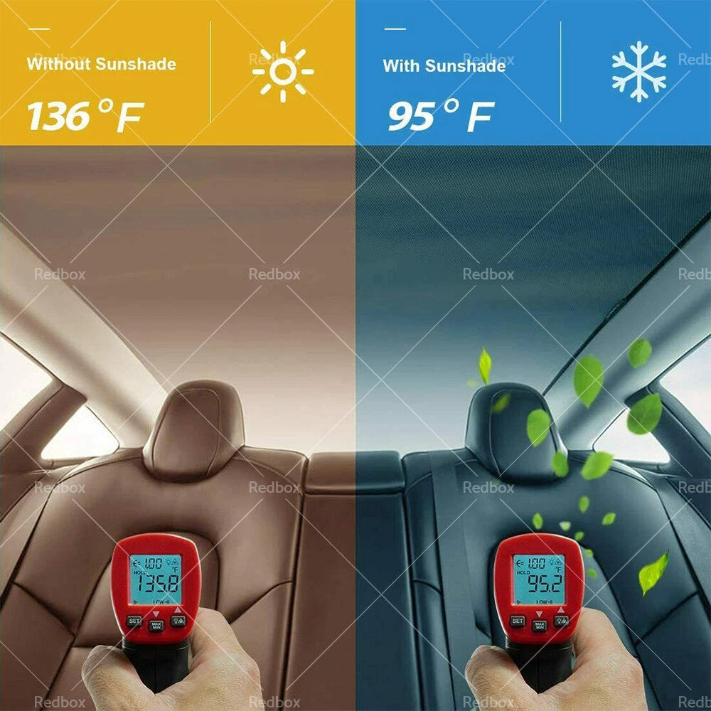 Sun Shades for Tesla Model 3 (2017-2021) - Front & Rear Roof Film Protection