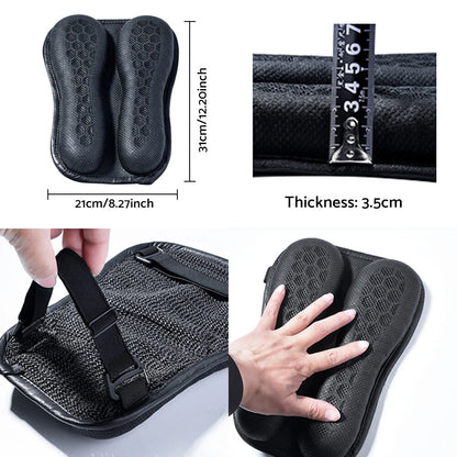 Gel Rear Seat Cushion for Motorcycle - 3D Honeycomb Structure