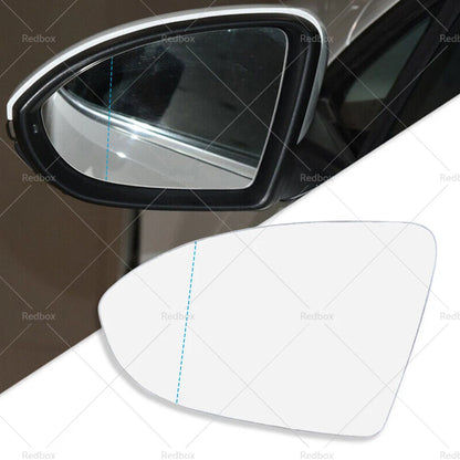 Heated Convex Left Mirror Glass for VW Golf MK7 MK7.5 (2013-2018)