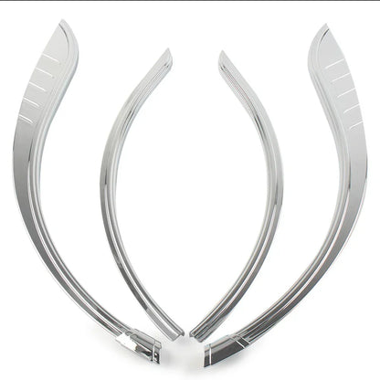 Rear Fender Flares Trim Accent Chrome for Harley Tri-Glide Ultra (2009-2023)
