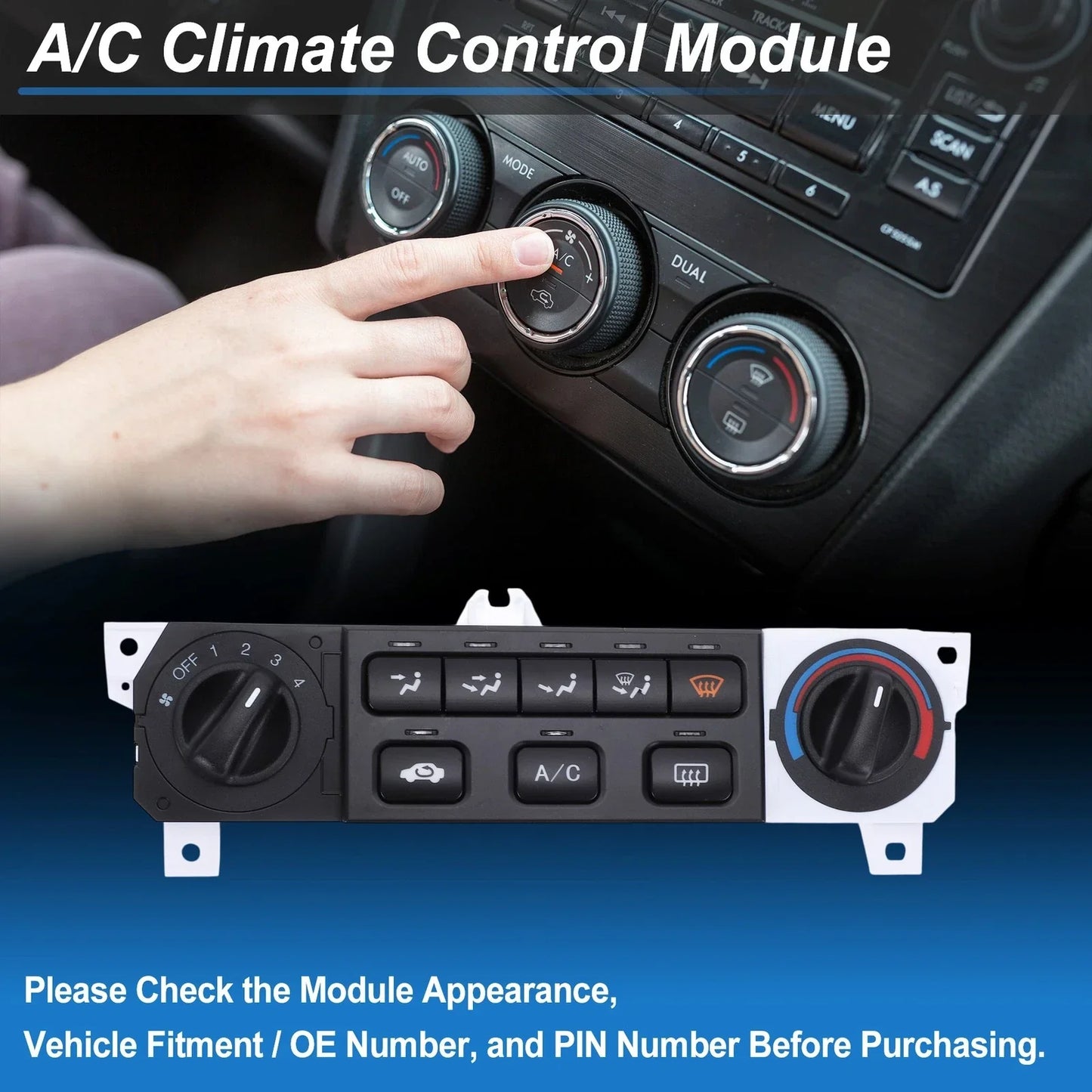 A/C Heater Climate Control Switch Module for Honda Odyssey (2005-2010)