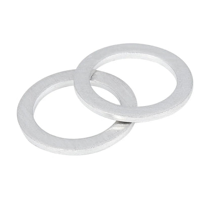 12 x M20 Silver Tone Oil Drain Plug Gaskets for Honda (94109-20000)