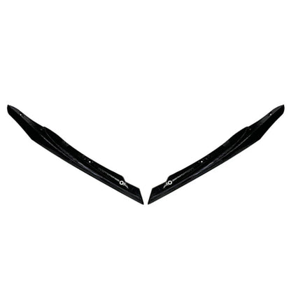Black ABS Front Lip Spoiler Fins for Mercedes Benz A-Class (2016-2018)