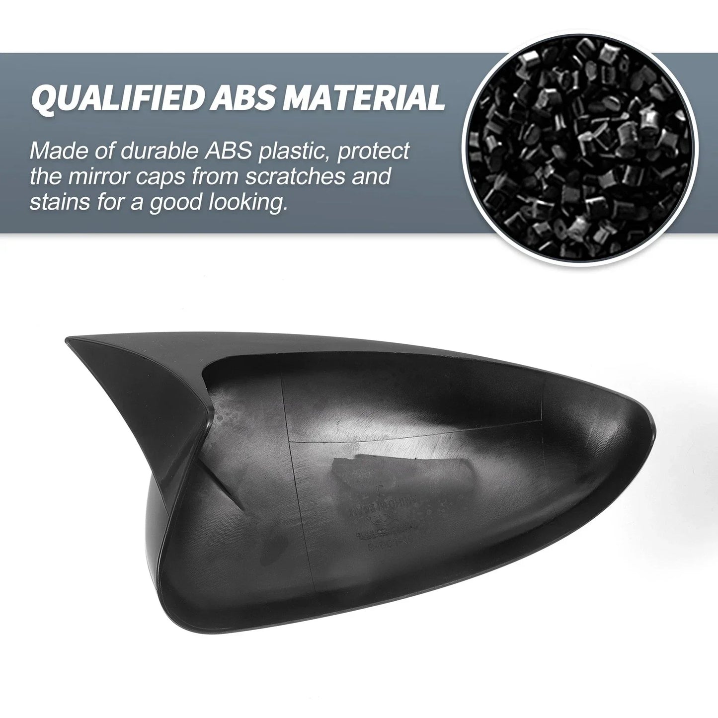 Rearview Mirror Cover Overlay Gloss Black for Chevrolet Cruze (2009-2015)