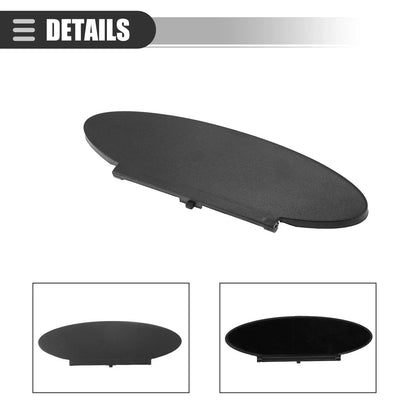 Sun Visor Vanity Mirror Cover for Porsche - Driver/Passenger Side, Black