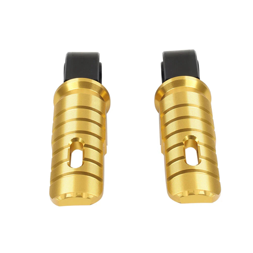 Gold Rear Passenger Foot Pegs for Daytona 660, T100 (2018-2024), T120 (2016-2024)