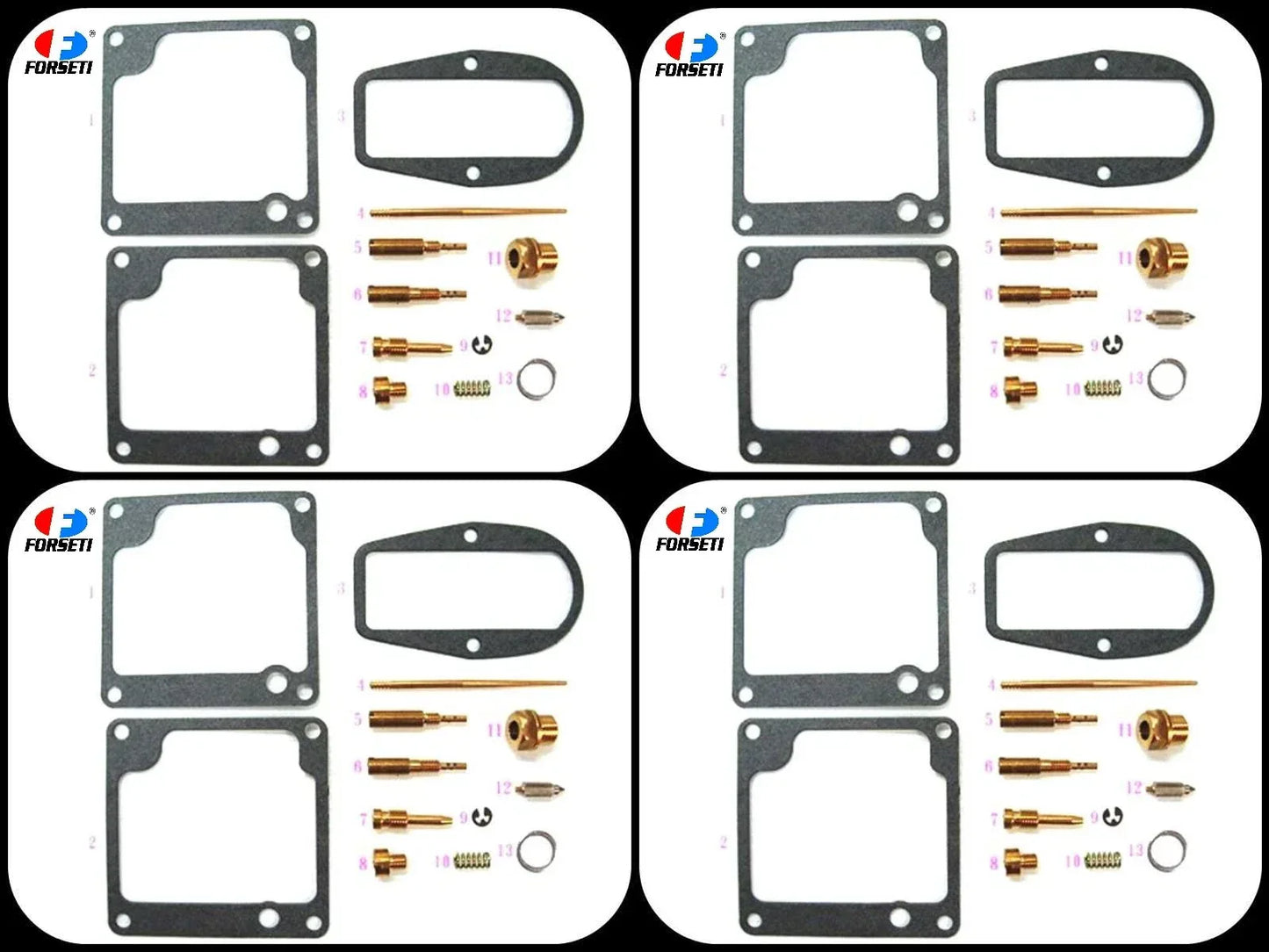 Kawasaki Z1 A/B Carburetor Repair Kit (73-75) - 4 x Rebuild Kits