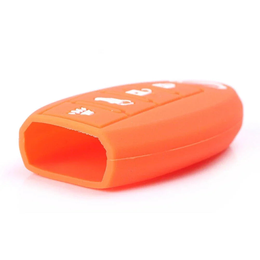 Orange Silicone Smart Key Fob Shell Cover for Nissan 370Z, Altima (2009-2022)