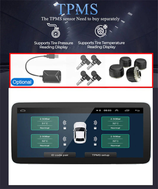 12.3'' Car Stereo Radio GPS WIFI 4G for Jeep Compass Patriot (2010-2016)