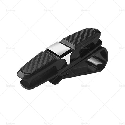 4PCS Car Sunglasses Holder Clip for Visor - Luxury Sun Ticket Card Hold