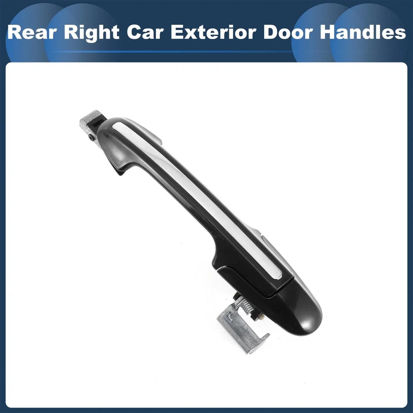 Rear Right Exterior Door Handle for Honda Accord (2003-2007) Silver Tone