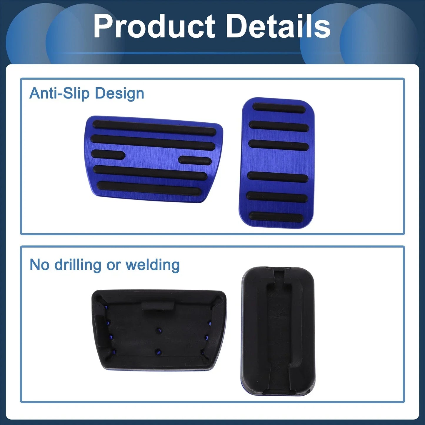 2 x Manual Foot Accelerator Pedal Covers for Honda Step Wagon (2015-2023)