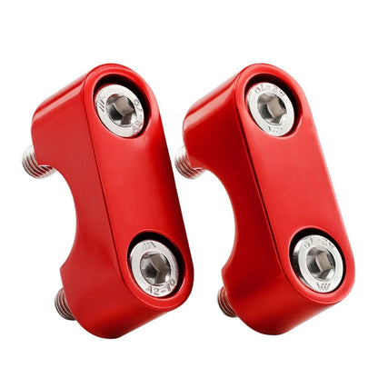Red Motorcycle Handlebar Clamp Covers for Honda CRF300L Rally (2021-2024)