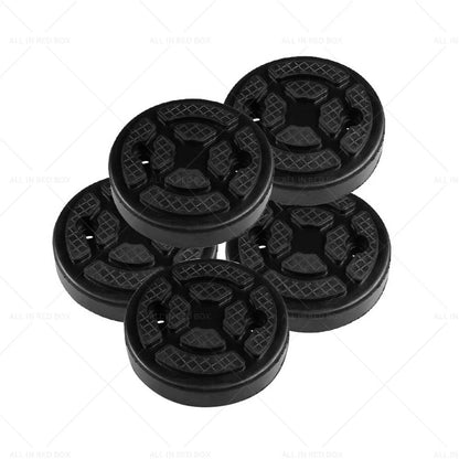5Pcs Universal Round Rubber Arm Pads for Auto Lift Car Truck Hoist Black
