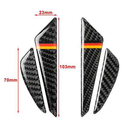 4 x Piano Black Universal Door Edge Guards Trim Anti-Collision