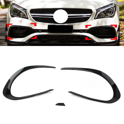 Front Bumper Fog Light Splitter for Mercedes Benz CLA Class (2016-2018)