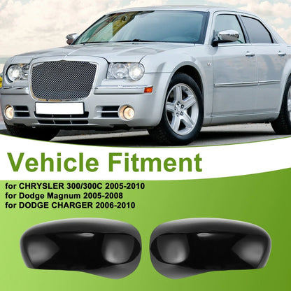 Left Right Side Mirror Cover Caps for CHRYSLER 300/300C (2005-2010)