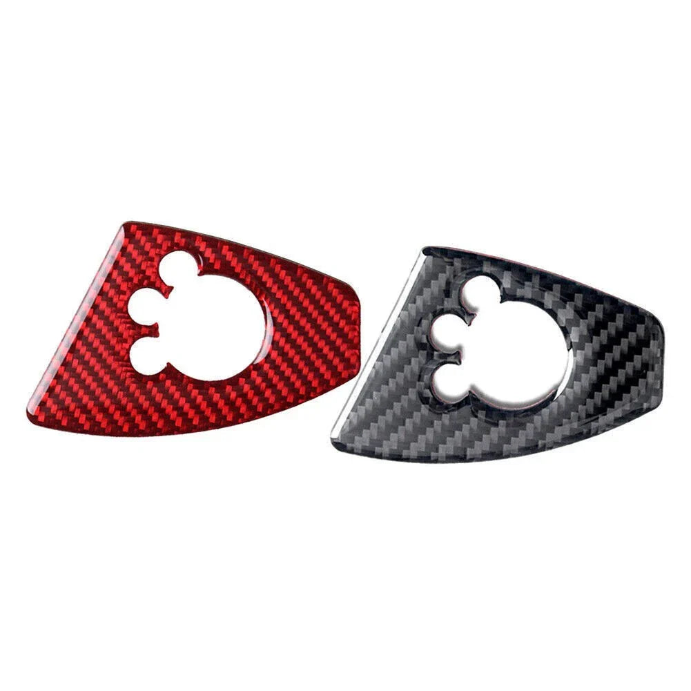 Carbon Fiber RHD Door Lock Switch Cover for Audi TT TTRS (2008-2014)