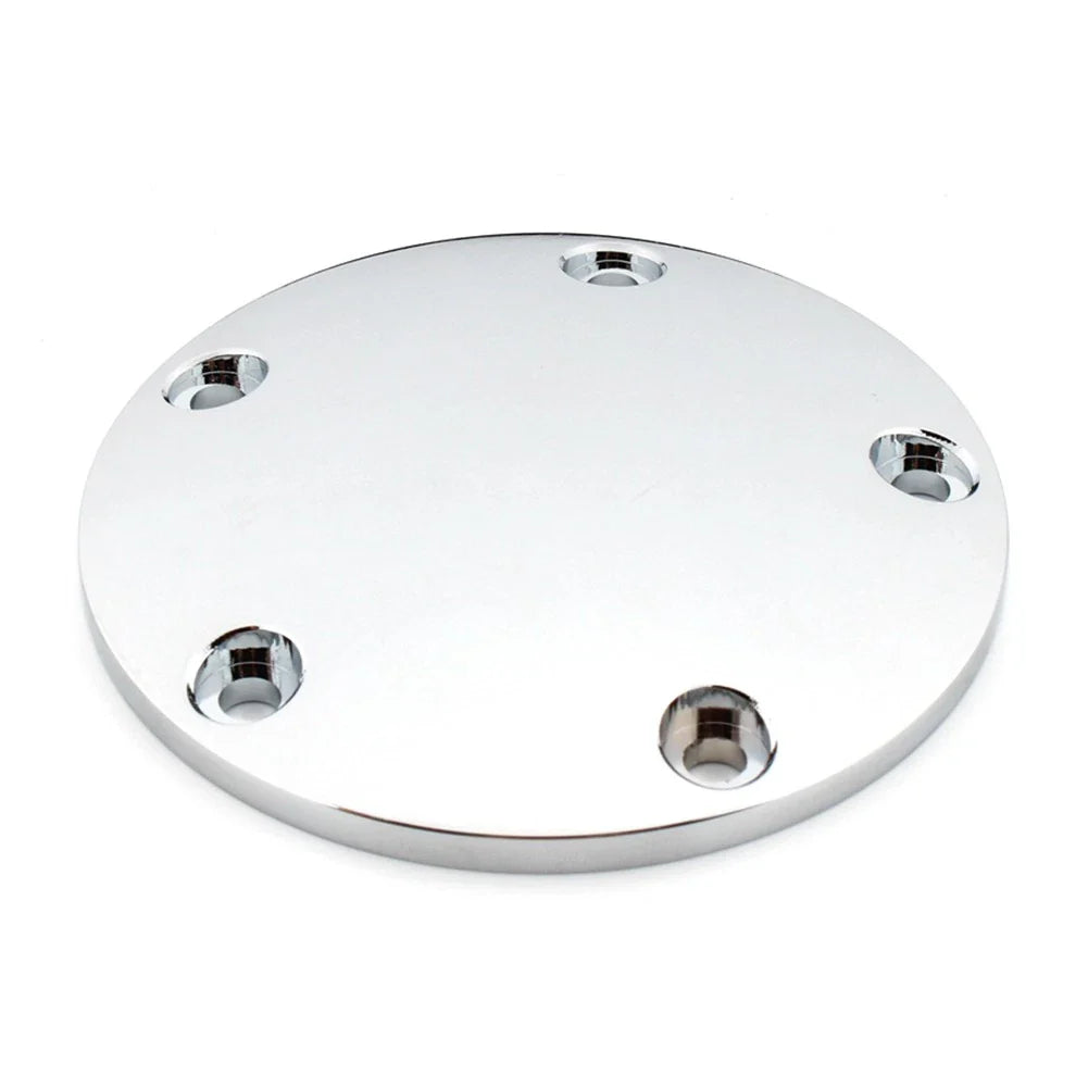 Silver Domed Timing Points Cover for Harley Twin Cam Softail Dyna Touring (99-17)