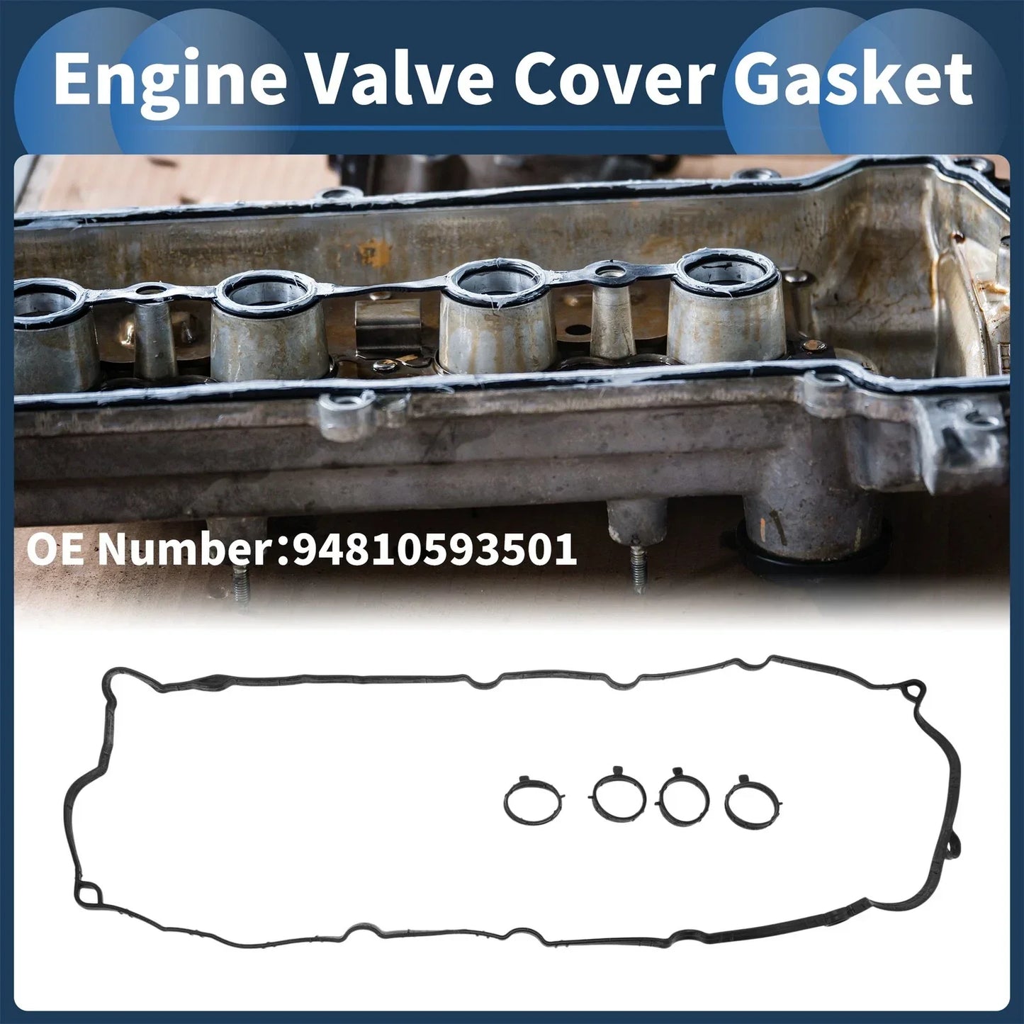 Engine Valve Cover Gasket for Porsche Panamera (2009-2016) 1 Set