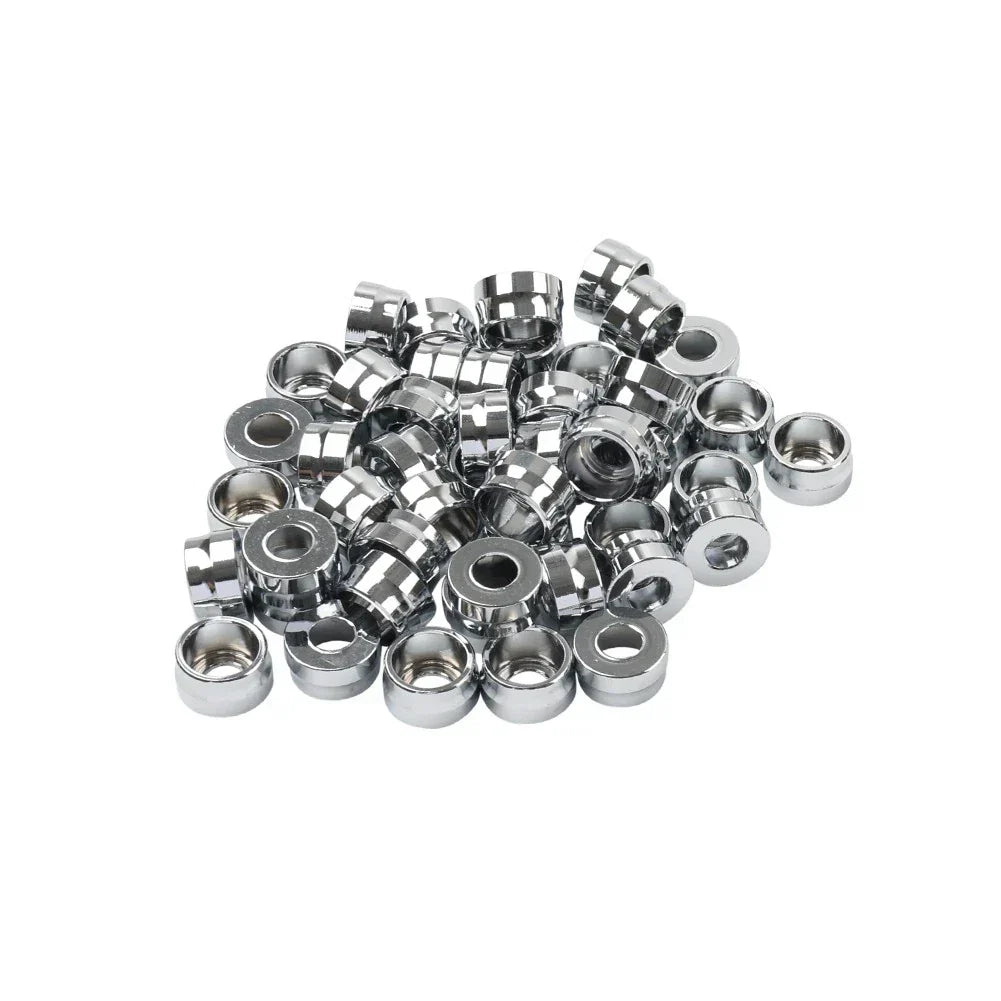 48X Chrome Engine Bolt Topper Caps for Harley Twin Cam Touring Road Glide