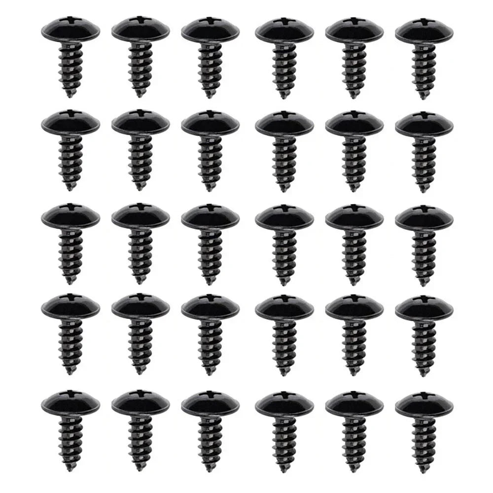 30 Pcs Fender Liner & Headlamp Retainer Screws for Hyundai Accent (2000-2005)