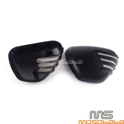 Ribbed Side Battery Panels for Bonneville Street Twin / Street Cup 900 (2016-2021)