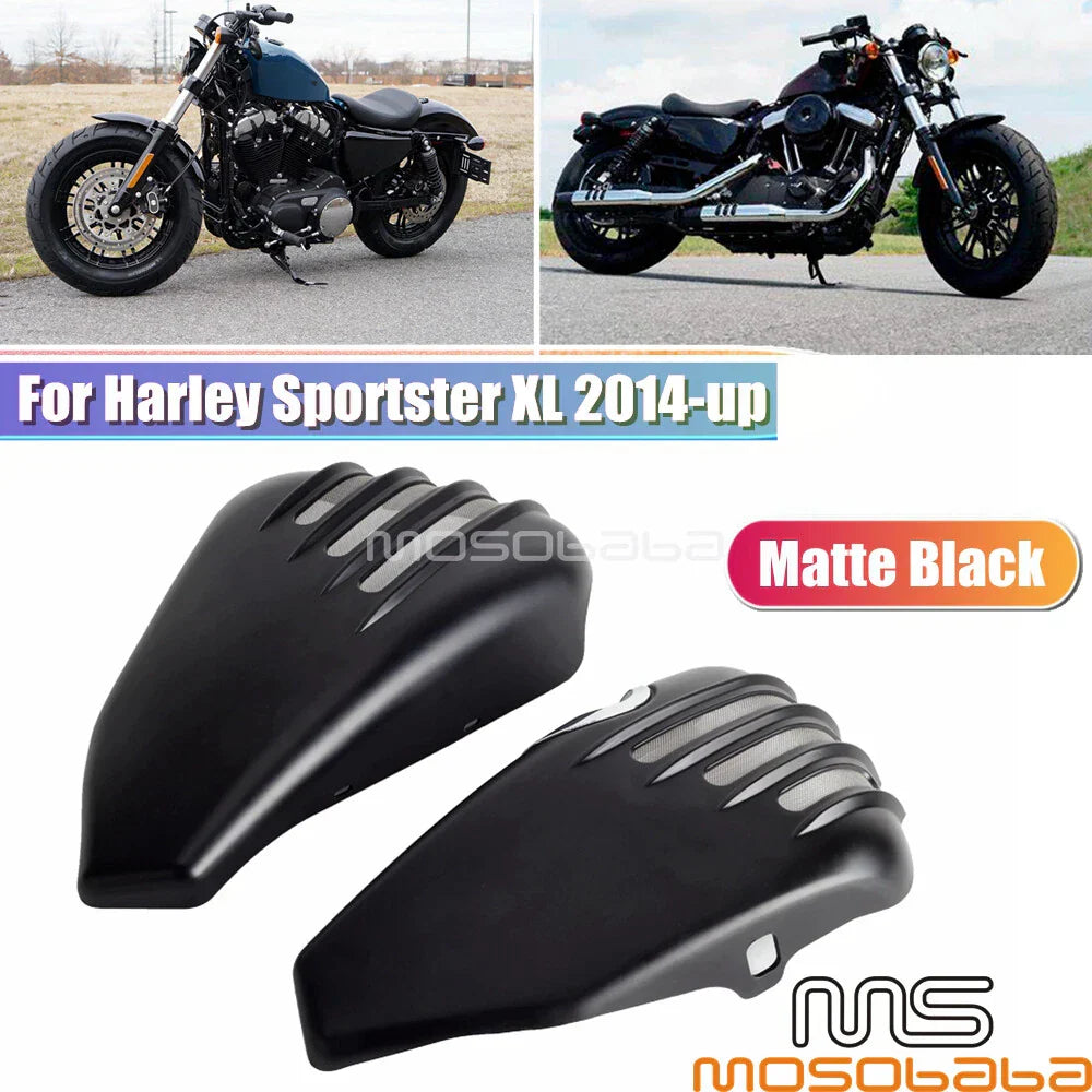 ABS Battery Fairing Covers for Harley Sportster Custom XL1200C XL883N (2014-2021)