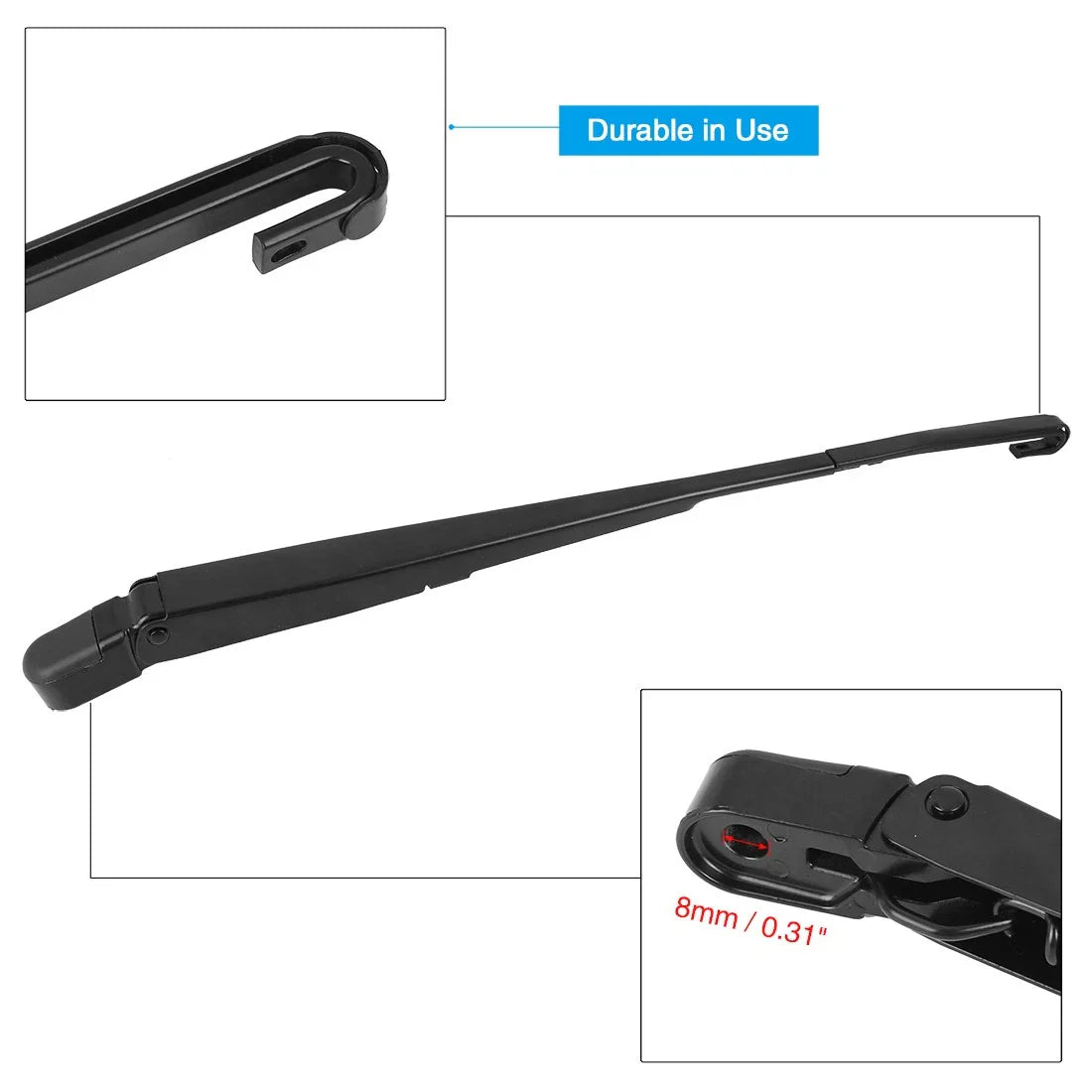Rear Wiper Blade Arm Set 550mm 22 Inch for Honda Crosstour (2010-2016)