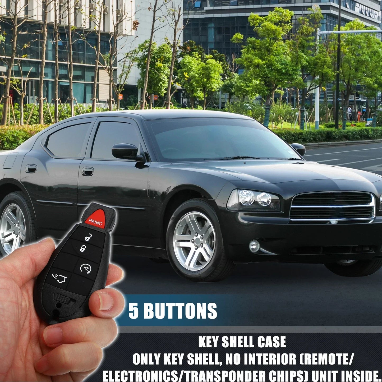 Keyless Entry Remote Key Shell Cover for Chrysler Dodge ( Specified)