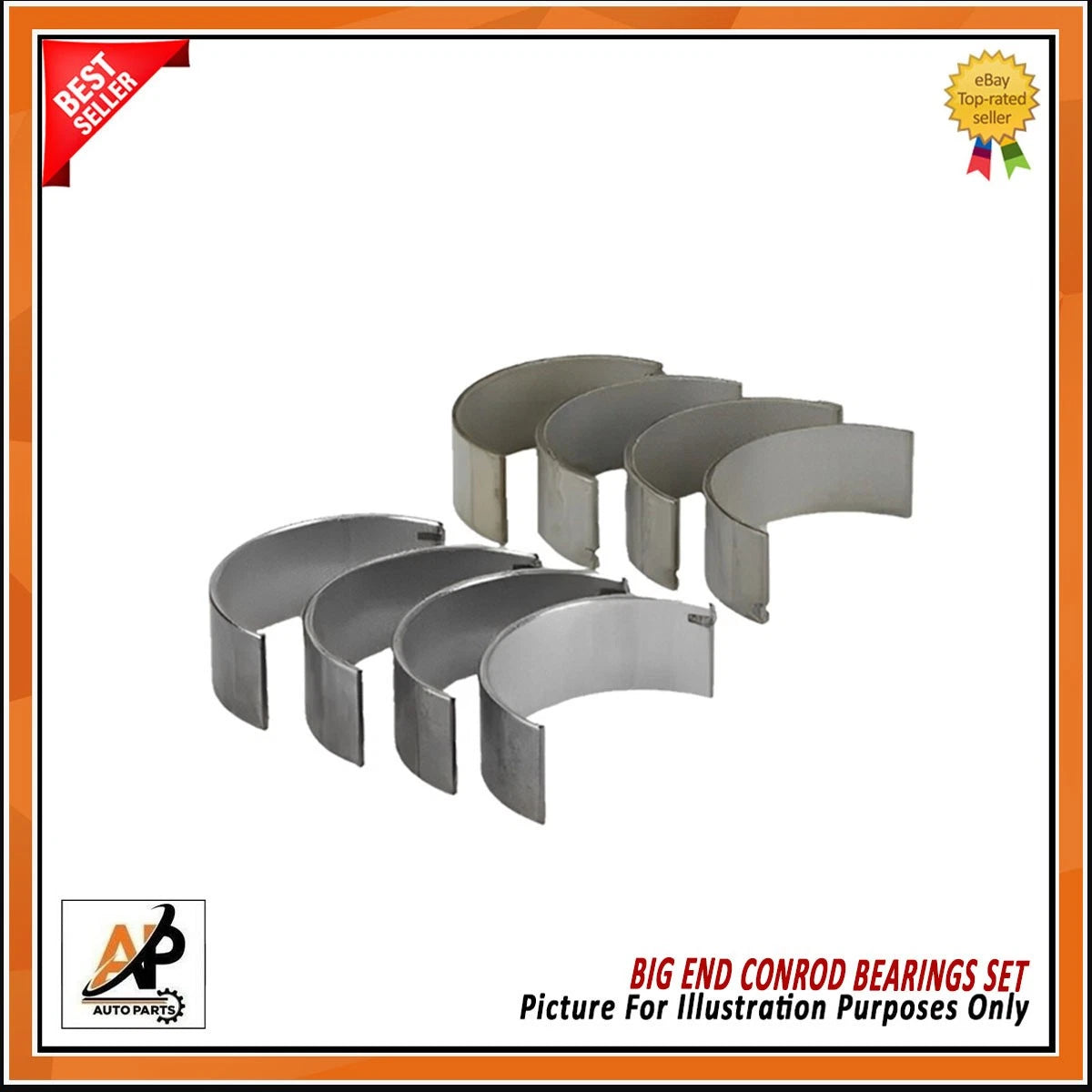 Big End Bearing Set Replacement for Honda N22A2 Diesel Engine (STD) ( 2000–2010)