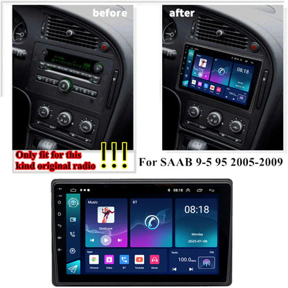9'' Carplay Android Stereo GPS Navigation for SAAB 9-5 (2005-2009)