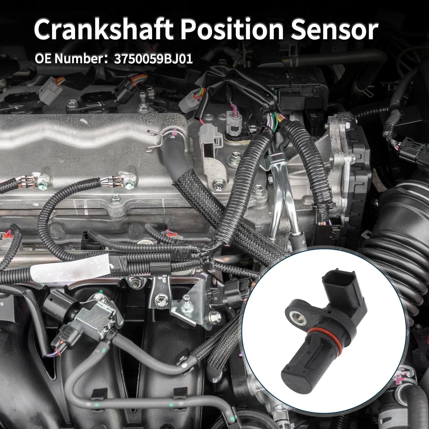 Crankshaft Position Sensor for Honda Civic 1.5 (2016-2024) 1 x Sensor