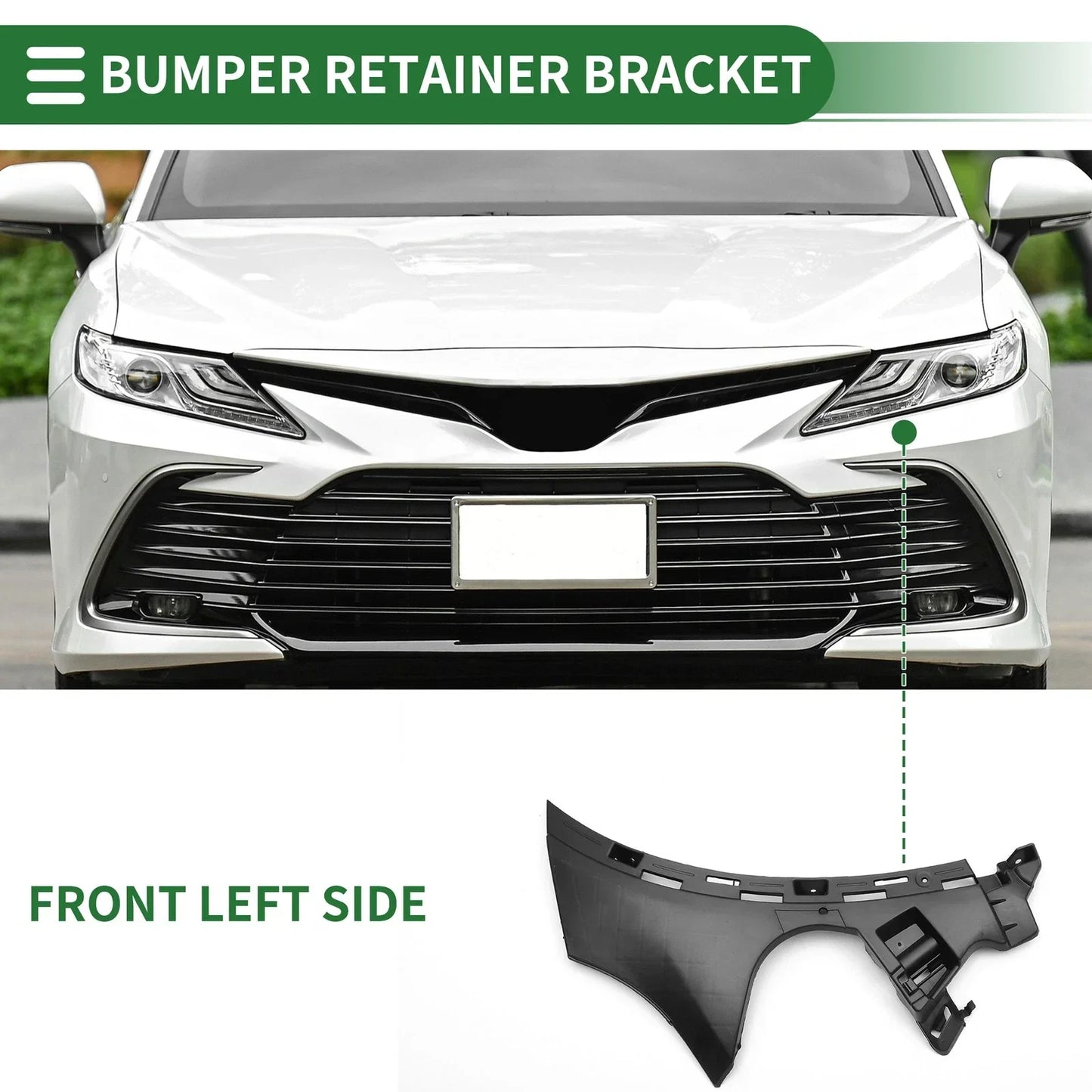 Left Front Bumper Retainer Bracket for Mercedes Benz GLC300 (2016-2023)
